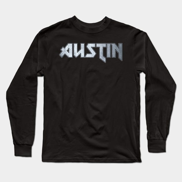 Austin TX Long Sleeve T-Shirt by KubikoBakhar